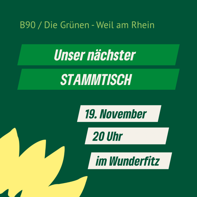 Grüner Stammtisch am 19. November 🌿