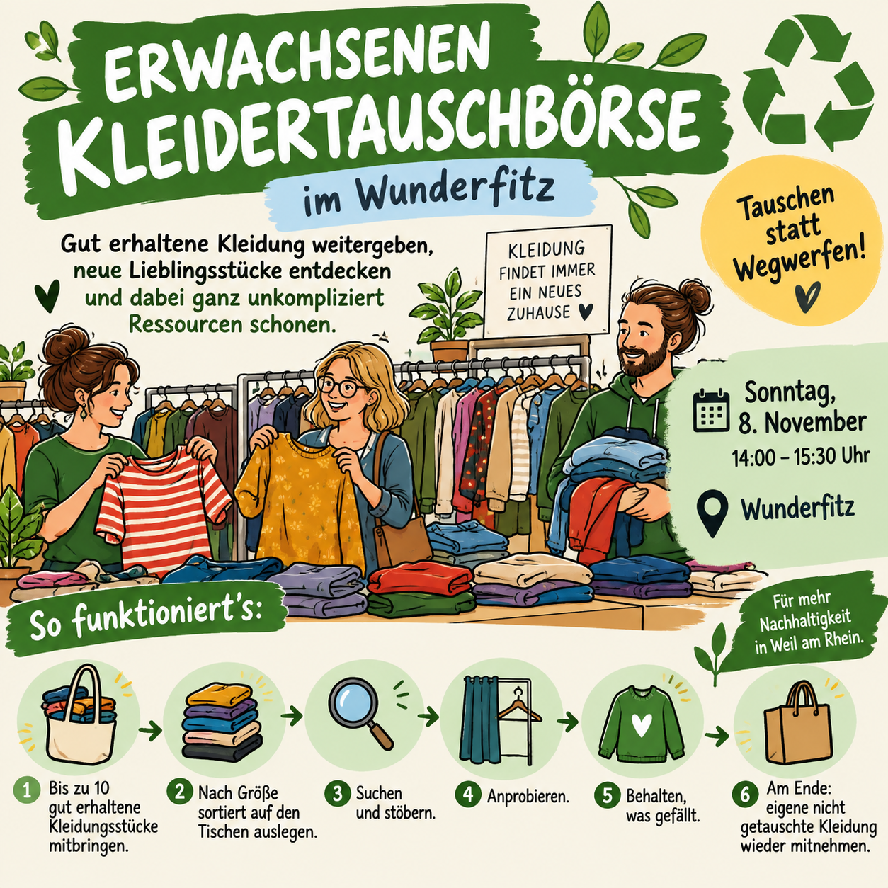 Erwachsenen Kleidertauschbörse
